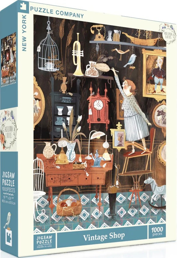 Vintage Shop - Adelina Lirus | New York Puzzle Company | 1000 Pieces | Jigsaw Puzzle