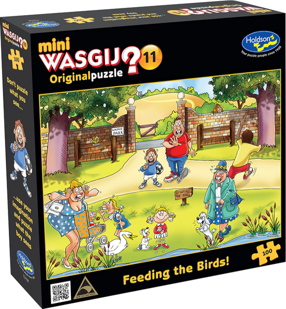 WASGIJ? | Mini Original No.11 - Feeding The Birds! | Holdson | 100 Pieces | Jigsaw Puzzle