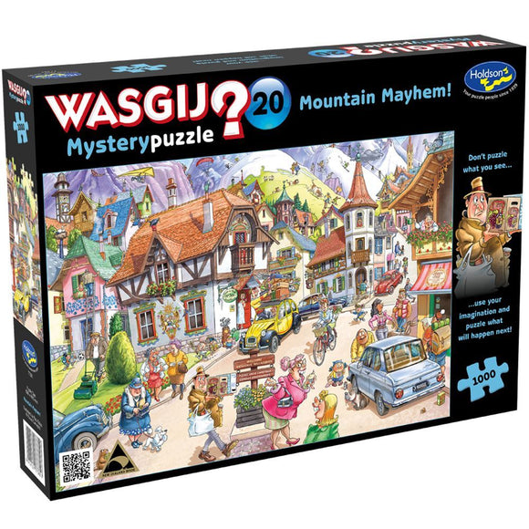 WASGIJ? | Mystery No.20 - Mountain Mayhem! | Holdson | 1000 Pieces | Jigsaw Puzzle