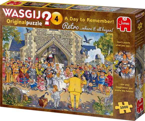 A Day to Remember! - Original No.4 | Wasgij? Retro | Jumbo | 1000 Pieces | Jigsaw Puzzle