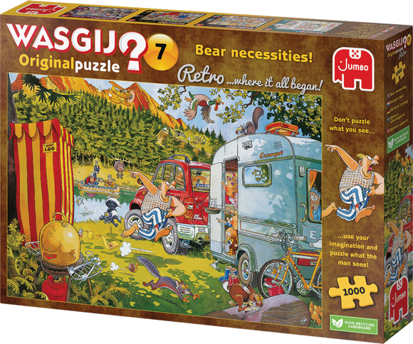 WASGIJ? Retro | Original No.7 - Bear Necessities! | Jumbo | 1000 Pieces | Jigsaw Puzzle