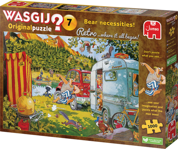 Bear Necessities! - Original No.7 | Wasgij? Retro | Jumbo | 1000 Pieces | Jigsaw Puzzle