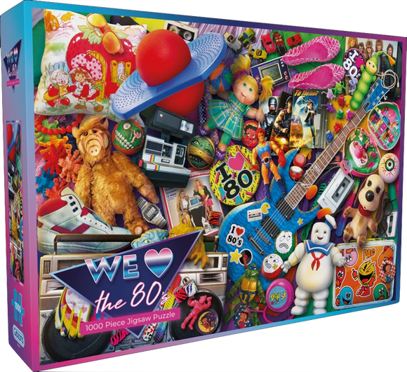 We Love The 80's | Gibsons | 1000 Pieces | Jigsaw Puzzle