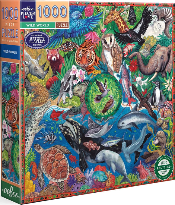 Wild World -  Emma Lopes | Eeboo | 1000 Pieces | Jigsaw Puzzle