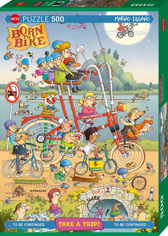 With Marino Degano - Take A Trip! | Marino Degano | Heye | 500 Pieces | Jigsaw Puzzle