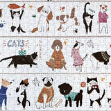 Woof Meow | Botop Fusion | 1000 Pieces | Jigsaw Puzzle