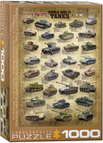 World War II Tanks | Eurographics | 1000 Pieces | Jigsaw Puzzle