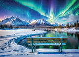 Yukon Aurora Boealis | HDR Photography | Eurographics | 1000 Pieces | Jigsaw Puzzle