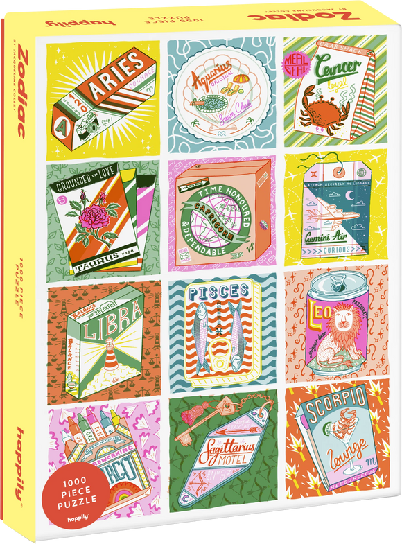 Zodiac - Jacqueline Colley | Happily | 1000 Pieces | Jigsaw Puzzle