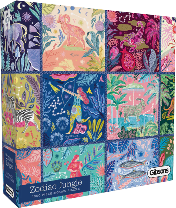 Zodiac Jungle - Emma Frances Grant | Gibsons | 1000 Pieces | Jigsaw Puzzle