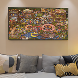 Amusement Park | Botop Blackcard | 2000 Piece Puzzle | Jigsaw Puzzle - Mystery Matrix
