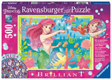 Ariel's Underwater Paradise | Disney | Ravensburger | 500 Pieces | Jigsaw Puzzle - Puzzles +