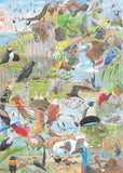 Around The World In 50 Birds | Laurence King Publishing | 1000 Pieces | Jigsaw Puzzle - Puzzles +