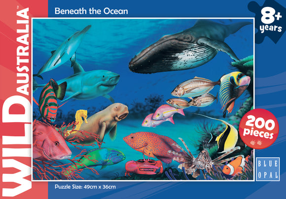 Blue Opal | Beneath The Ocean - WILD Australia | 200 Pieces | Jigsaw Puzzle