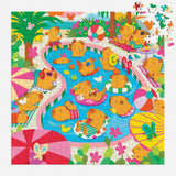 Capybara Pool Day | Mudpuppy | 500 Pieces | Jigsaw Puzzle - Puzzles +