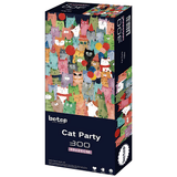 Cat Party | Botop Blackcard | 300 Piece Puzzle | Jigsaw Puzzle - Mystery Matrix