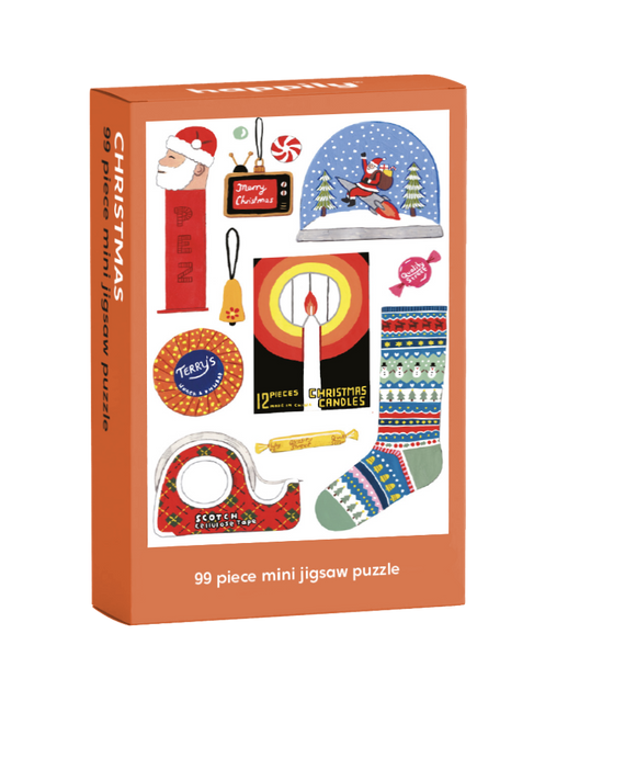 Christmas | Happily | 99 Pieces | Mini Jigsaw Puzzle