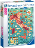 Dessert Tour Of Italy - Silvia Sponza | Ravensburger | 1000 Pieces | Jigsaw Puzzle - Puzzles +