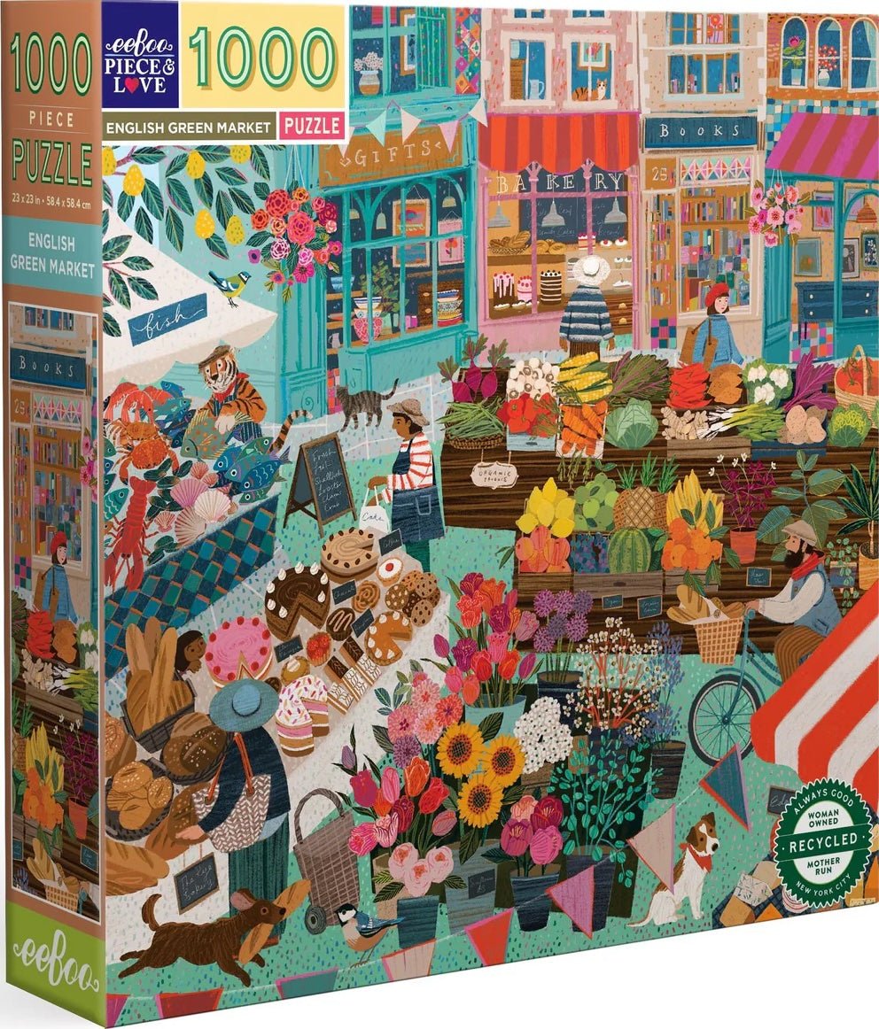English Green Market - Victoria Ball | Eeboo | 1000 Pieces | Jigsaw Pu ...