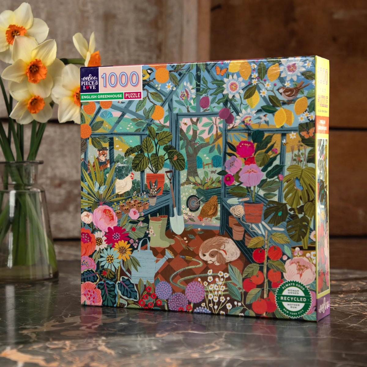 English Greenhouse - Victoria Ball | Eeboo | 1000 Pieces | Jigsaw Puzz ...