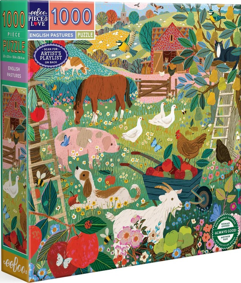 English Pastures - Victoria Ball | Eeboo | 1000 Pieces | Jigsaw Puzzle ...