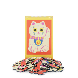 Lucky Cat - Naomi Wilkinson | Happily | 99 Pieces | Mini Jigsaw Puzzle