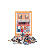Fish & Chips | Happily | 99 Pieces | Mini Jigsaw Puzzle - Puzzles +