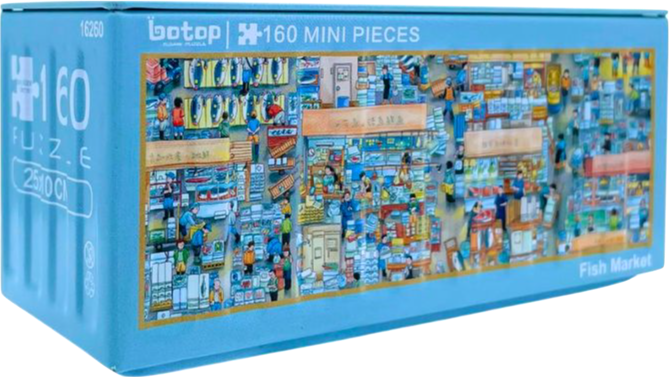 Fish Market | Botop | 160 Pieces | Mini Jigsaw Puzzle – Puzzles