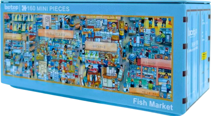 Fish Market | Botop | 160 Pieces | Mini Jigsaw Puzzle – Puzzles