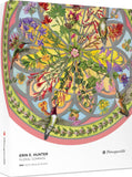 Floral Compass - Erin E. Hunter | Pomegranate | 500 Pieces | Circular Jigsaw Puzzle - Puzzles +