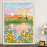 Flower River | Botop | 1000 Piece Puzzle | Jigsaw Puzzle - Mystery Matrix