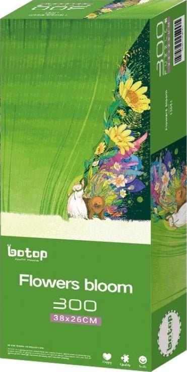 Flowers Bloom | Botop Blackcard | 300 Pieces | Jigsaw Puzzle – Puzzles