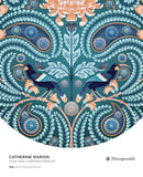 Huia And Chrysanthemum - Catherine Marion | Pomegranate | 500 Pieces | Circular Jigsaw Puzzle - Puzzles +