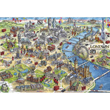 London Landmarks - Maria Rabinky | Gibsons | 1000 Pieces | Jigsaw Puzzle - Puzzles +