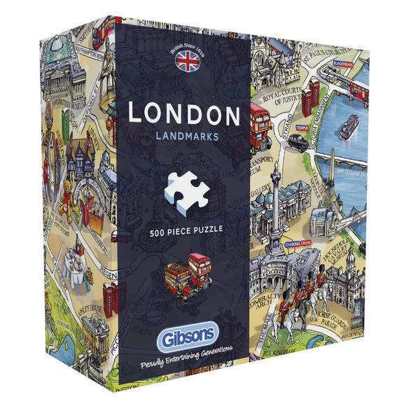 London Landmarks - Maria Rabinky | Gibsons | 500 Pieces | Jigsaw Puzzl ...