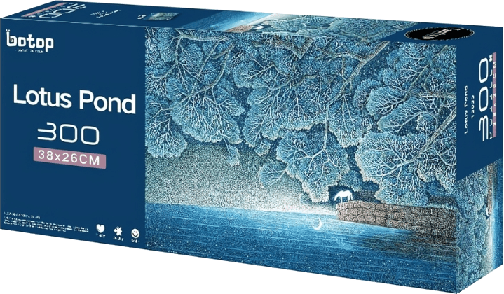 Lotus Pond | Botop Blackcard | 300 Pieces | Jigsaw Puzzle – Puzzles