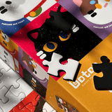 Lucky Cat | Botop Blackcard | 300 Piece Puzzle | Jigsaw Puzzle - Mystery Matrix