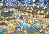 Maltese Puppy - Romantic Fireworks Night | TOI | 1000 Piece Puzzle | Jigsaw Puzzle - Mystery Matrix