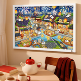 Maltese Puppy - Romantic Fireworks Night | TOI | 1000 Piece Puzzle | Jigsaw Puzzle - Mystery Matrix