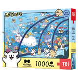 Maltese Puppy - The Puppy Aquarium | TOI | 1000 Piece Puzzle | Jigsaw Puzzle - Mystery Matrix