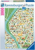 Map of Seville | Ravensburger | 1000 Pieces | Jigsaw Puzzle - Puzzles +