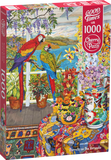 Parrots On The Verandah | CherryPazzi | 1000 Pieces | Jigsaw Puzzle - Puzzles +