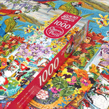 Parrots On The Verandah | CherryPazzi | 1000 Pieces | Jigsaw Puzzle - Puzzles +