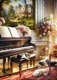 Piano Room | CherryPazzi | 1000 Pieces | Jigsaw Puzzle - Puzzles +