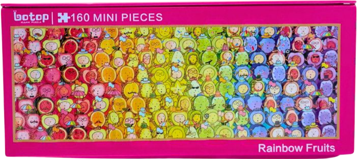 Rainbow Fruits | Botop | 160 Pieces | Mini Jigsaw Puzzle – Puzzles