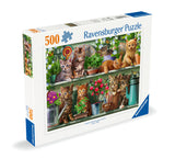 Cats On The Shelf | Ravensburger | 500 Pieces | Jigsaw Puzzle