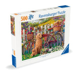 Cute Dogs In The Garden | Ravensburger | 500 Pieces | Jigsaw Puzzle