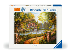 Cottage By The River | Ravensburger | 500 Pieces | Jigsaw Puzzle