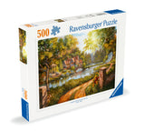 Cottage By The River | Ravensburger | 500 Pieces | Jigsaw Puzzle