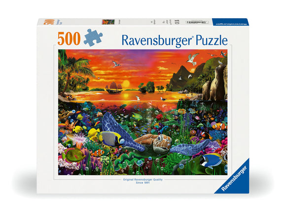 Turtle In The Reef | Ravensburger | 500 Pieces | Jigsaw Puzzle